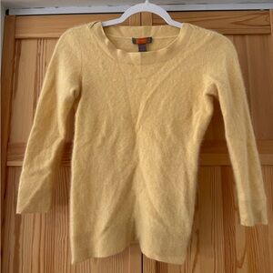 Vintage Butter Yellow Cashmere Sweater